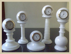 White Marble Clock